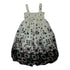 Little Girls Black White Floral Print Chiffon Baby Doll Dress 24M-8 - SophiasStyle.com
