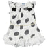 Little Girls White Black Dots Ruffles Chiffon Dress 24M-6 - SophiasStyle.com