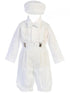Lito Baby Boys White Suspender Knickers Hat Shirt Bow 5 Pc Set 0-24M - SophiasStyle.com