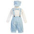 Lito Little Boys Light Blue Suspenders Short Pants Hat Easter Outfit Set 2-4T - SophiasStyle.com