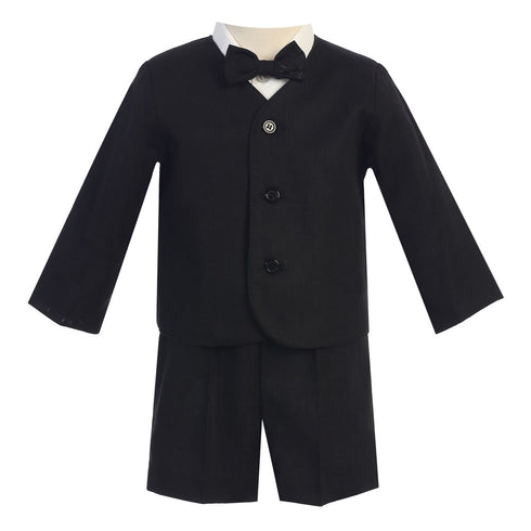 Lito Baby Boys Black Eton Short Formal Ring Bearer Easter Suit 6-24M - SophiasStyle.com