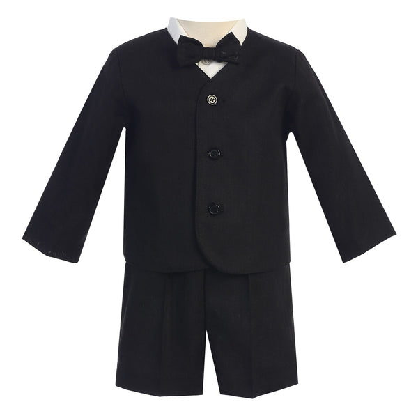 Lito Baby Boys Black Eton Short Formal Ring Bearer Easter Suit 6-24M - SophiasStyle.com
