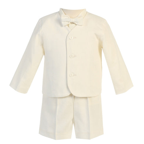 Lito Little Boys Ivory Eton Short Formal Ring Bearer Easter Suit 12M-4T - SophiasStyle.com