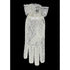 Girls Ivory Lace Bow Accented Communion Flower Girl Gloves (0-3) S-(8-12) L - SophiasStyle.com