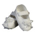 Baby Girls White Cotton Christening Bootie Soft Sole Crib Shoes 1-7 Months - SophiasStyle.com