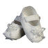 Baby Girls White Cotton Christening Bootie Soft Sole Crib Shoes 1-7 Months - SophiasStyle.com