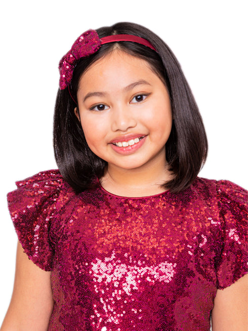 Kids Dream Girls Multi Color Sequin Bow Headband - SophiasStyle.com