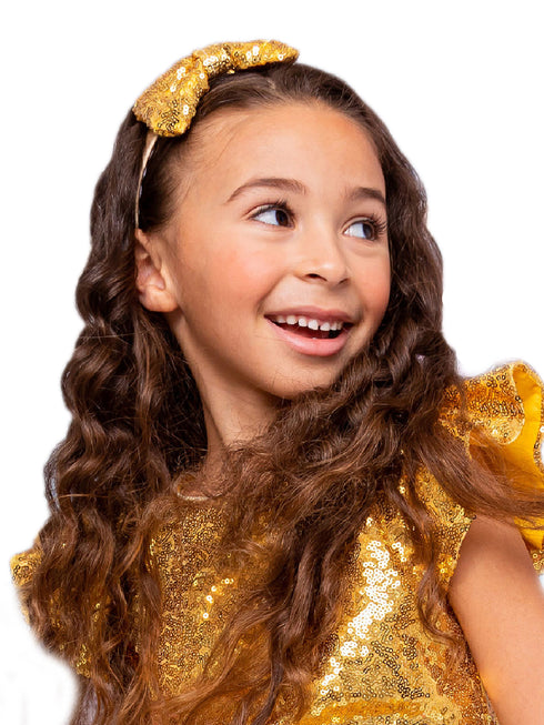 Kids Dream Girls Multi Color Sequin Bow Headband - SophiasStyle.com