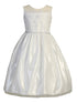Lito Big Girls White Embroidered Tulle Sequin Communion Dress 10 - SophiasStyle.com