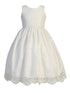 Lito Big Girls White Embroidered Lace Tulle Communion Dress 6-12 - SophiasStyle.com