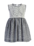 Lito Baby Girls Navy Lace Bodice Sleeveless Easter Dress 3-24 Months - SophiasStyle.com