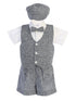 Lito Little Boys Navy Vest Shorts Hat Easter Outfit Set 2T-4T - SophiasStyle.com