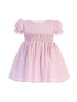 Lito Little Girls Pink Stripes Smocked Waist Easter Dress 2T-4T - SophiasStyle.com