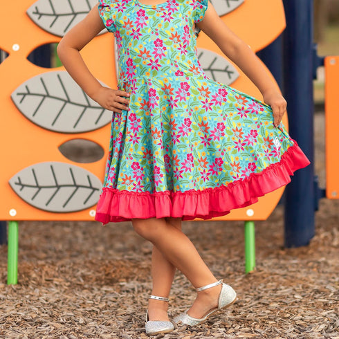 teal-hawaiian-twirl-dress- - Sophia's Style -10