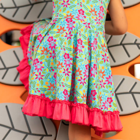 teal-hawaiian-twirl-dress- - Sophia's Style -7