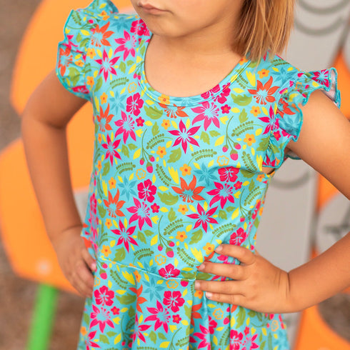 teal-hawaiian-twirl-dress- - Sophia's Style -6