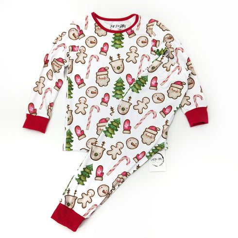 gingerbread-2-pc-pj-set-just-for-littles®️ - Sophia's Style -3