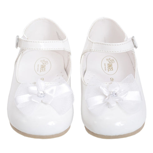 Angel White Patent Special Occasion Shoe Baby Girl 3-Toddler Girl 10 - SophiasStyle.com