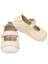L`Amour Little Girls Cream Hook and Loop Sporty Mary Jane Shoes 5-7 Toddler - SophiasStyle.com