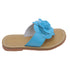Lamour Girls Multi Color Flower Applique Tongue Sandal 7 Toddler-2 Kids - SophiasStyle.com