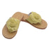 L'Amour Toddler Girls Yellow Patent Flower Flip Flop Sandals 7-10 Toddler - SophiasStyle.com
