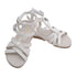 L'Amour Little Big Kids Girls White Faux Python Gladiator Sandals 11-4 Kids - SophiasStyle.com
