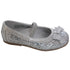 L'Amour Silver Glitter Bow Strap Ballet Slipper Shoe Toddler Girl 5-10 - SophiasStyle.com
