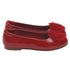 L'Amour Girls Red Flower Slip On Dress Shoes Toddler 5-Little Girl 4 - SophiasStyle.com