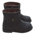 L'Amour Trendy Black Zip Up Low Rise Boots Baby Boys 3-Toddler Boys 8 - SophiasStyle.com