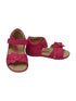 Angel Baby Girls Fuchsia Flower Hook And Loop Sporty Sandals 3-4 Baby - SophiasStyle.com