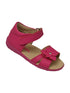 Angel Baby Girls Fuchsia Flower Hook And Loop Sporty Sandals 3-4 Baby - SophiasStyle.com