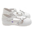 White Silver Bow Mary Jane Style Sandals Toddler 5-Little Girls 2 - SophiasStyle.com