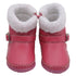 Angel Girls Fuchsia Fleece Lined Ankle Buckle Boots Shoes 4-7 Baby Toddler - SophiasStyle.com