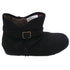 L'Amour Little Girls Black Suede Faux Lining Ankle Boots 5-10 Toddler - SophiasStyle.com