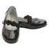 L'Amour Black Patent Floral Dress Shoe Toddler Girl 5-Little Girl 2 - SophiasStyle.com