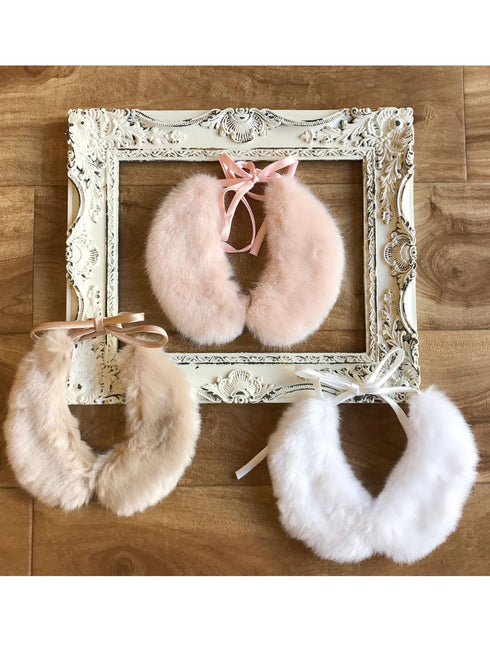 Petite Adele Girls Multi Silky Lining Charmeuse Closure Faux Fur Collar OS - SophiasStyle.com