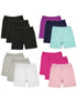 Girls Multi Color Bike Dance Yoga 12 Piece Pack Shorts 2T-8 - SophiasStyle.com