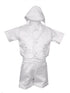 Rain Kids Little Boys White 4 pc Cross Embroidered Vest Hat Baptism Outfit 2-4T - SophiasStyle.com