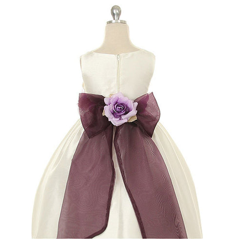 Kids Dream Little Girls Ivory Flower Easter Special Occasion Dress 2-14 - SophiasStyle.com