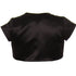 Kids Dream Little Girls Black Satin Short Special Occasion Bolero 2-6 - SophiasStyle.com