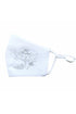 Rain Kids Big Girls White Cross Holly Spirit Mi Bautizo Embroidered Satin Mask - SophiasStyle.com