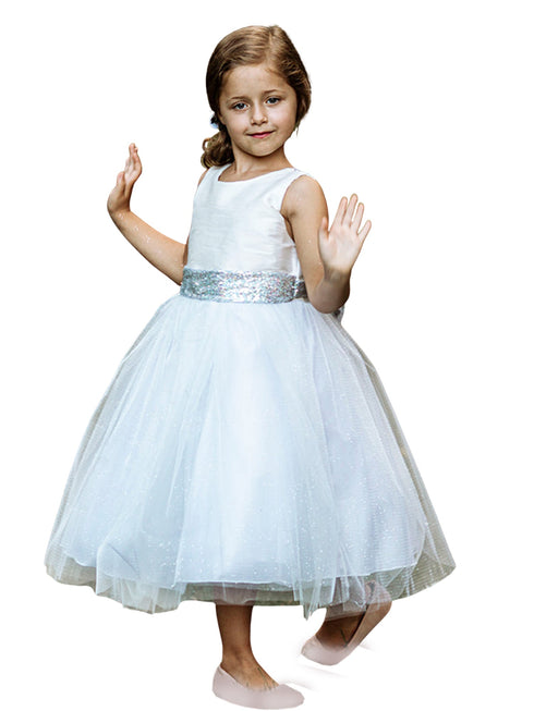 Kids Dream Big Girls Sequin Glitter Tulle Flower Girl Dress, Sizes 2-12 - SophiasStyle.com