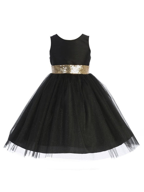 Kids Dream Girls Sequin Glitter Tulle Special Occasion Dress, Sizes 14.5-20.5 - SophiasStyle.com