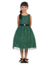Kids Dream Girls Diamond Mesh Overlay Velvet Trim Brooch Dress 2T-14 - SophiasStyle.com