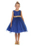Kids Dream Girls Multi Color Sequin Glitter Tulle Special Occassion Dress 2-12 - SophiasStyle.com