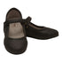 Angel Girls Black Hook and Loop Ankle Strap Glitter Flats 11-4 Kids - SophiasStyle.com