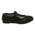 Angel Girls Black Hook and Loop Ankle Strap Glitter Flats 11-4 Kids - SophiasStyle.com