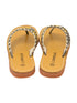 L'Amour Little Girls Black Contrast Whipstitched Trim Thong Sandals 7-10 Toddler - SophiasStyle.com