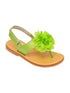 L'Amour Girls Multi Color Carnation Flower Thong Sandals 5 Toddler-4 Kids - SophiasStyle.com