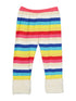 Girls Multi Rainbow Stripe Cream Fur Ankle Trim Leggings 9M-8 - SophiasStyle.com